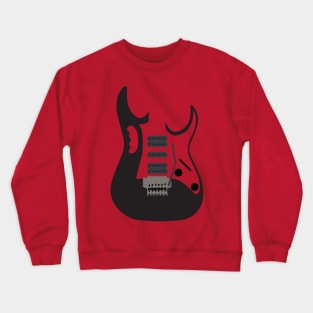 Black Guitar Crewneck Sweatshirt